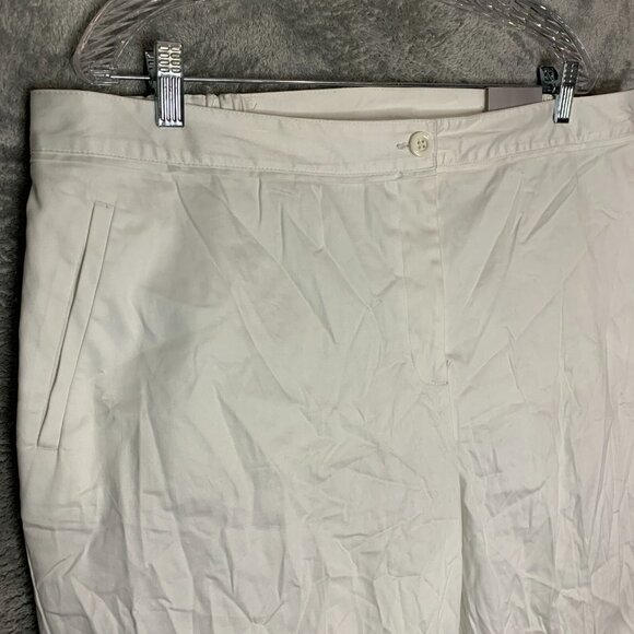 Maggy Barnes Catherines Womens Secret Slimmer Capri Crop Flat Front Classic 22W - Picture 3 of 11